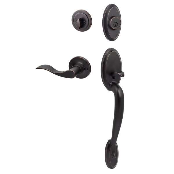 Sure-Loc Hardware Sure-Loc Hardware Aspen Handleset, Snowbird Handleset Trim, Vintage Bronze, Left Hand AN507-SB LH 11P - main